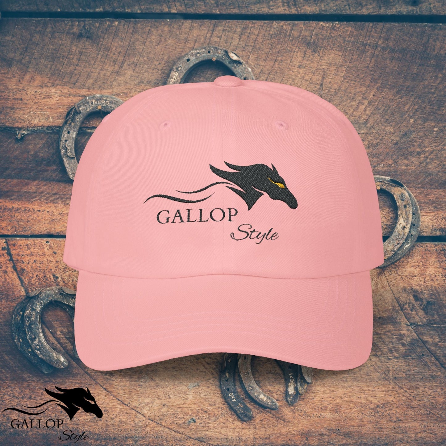 Hats Pink / One size Gallop Style Embroidered Classic Cap