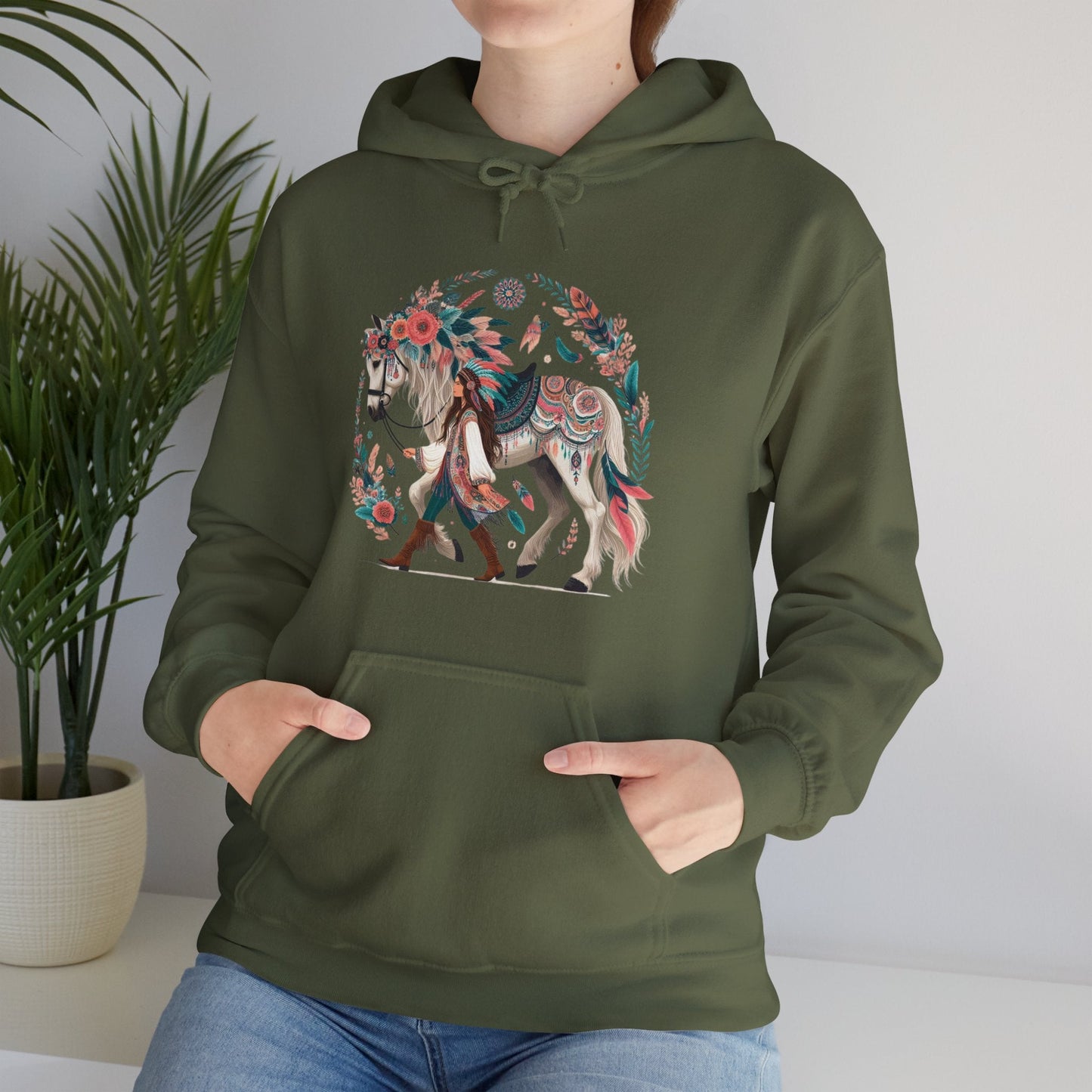 Hoodie BOHO Horse Walker Unisex Hoodie GS_48