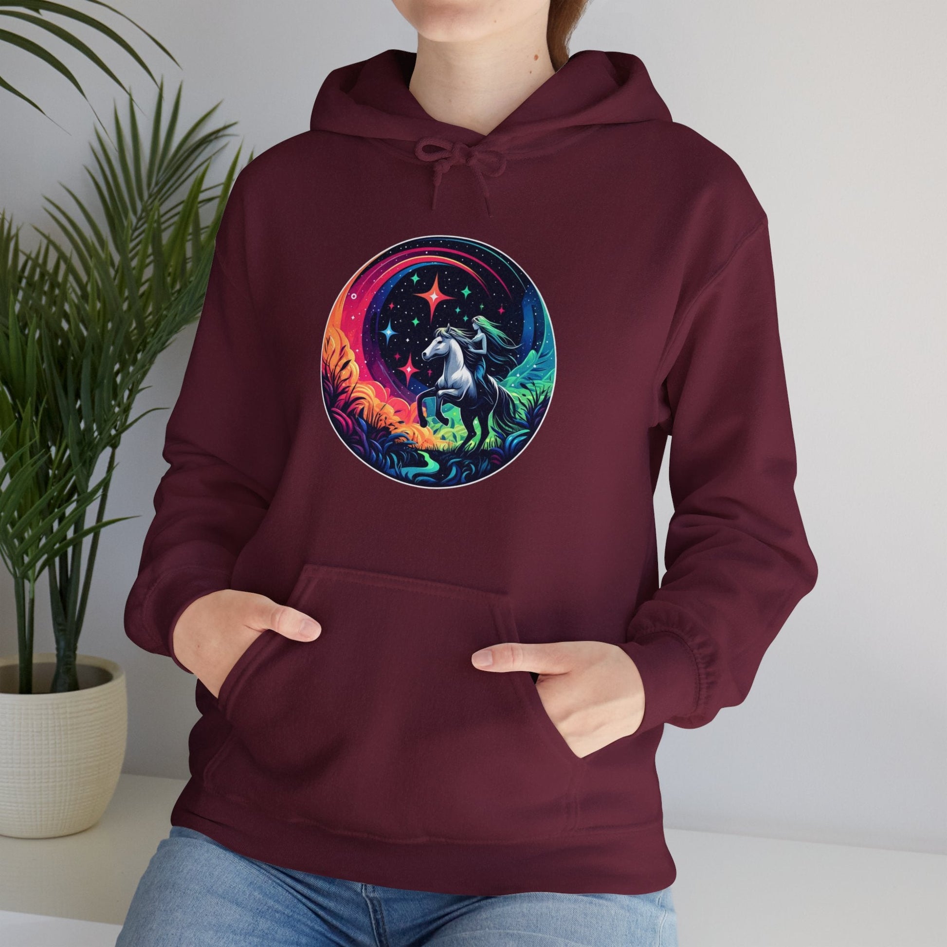 Hoodie Cosmic Horse & Rider Unisex Hoodie GS_35