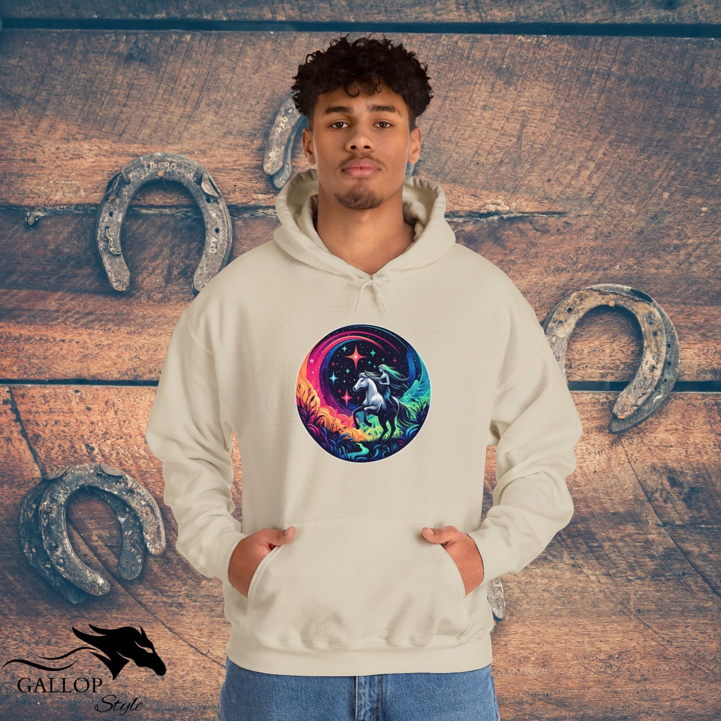 Hoodie Cosmic Horse & Rider Unisex Hoodie GS_35