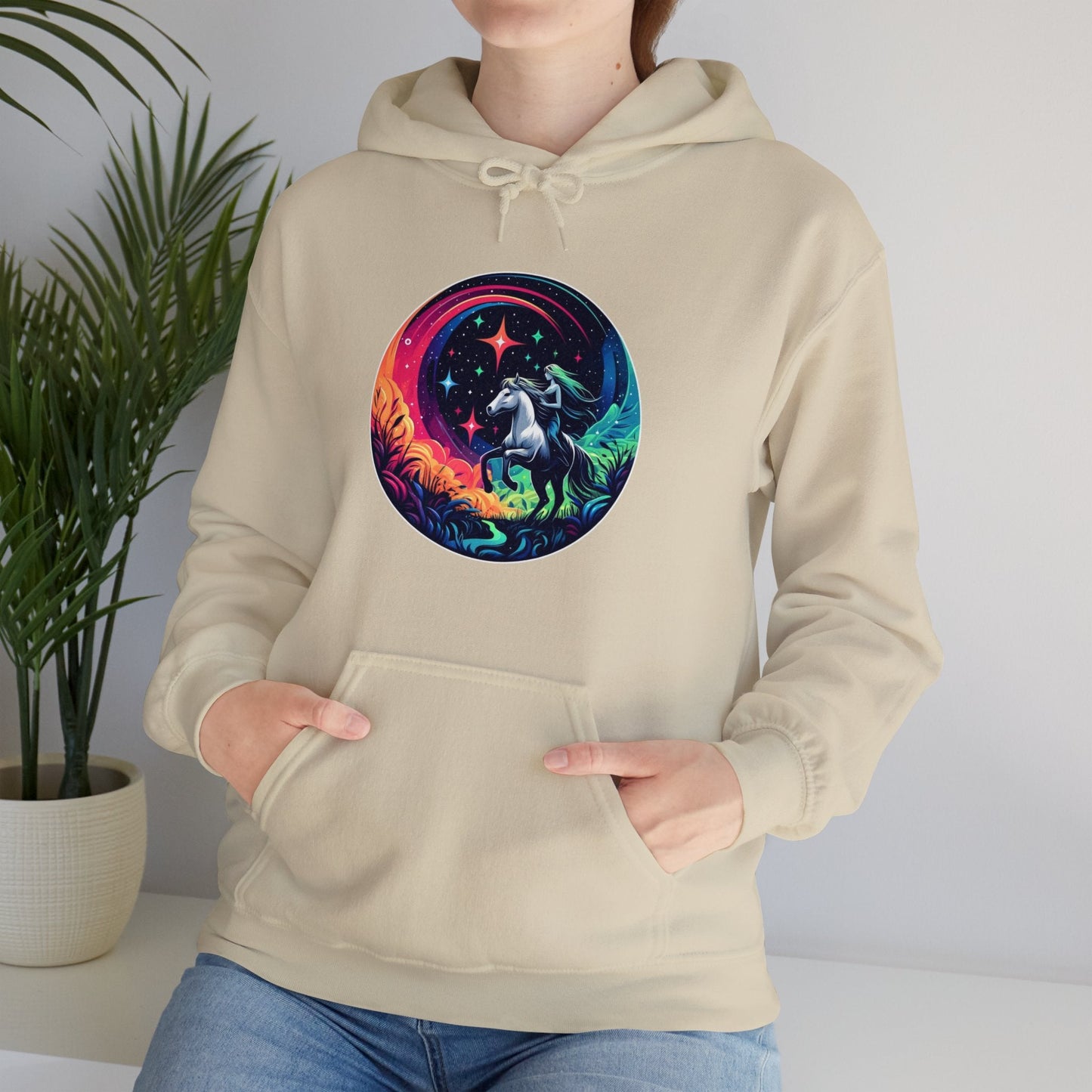 Hoodie Cosmic Horse & Rider Unisex Hoodie GS_35