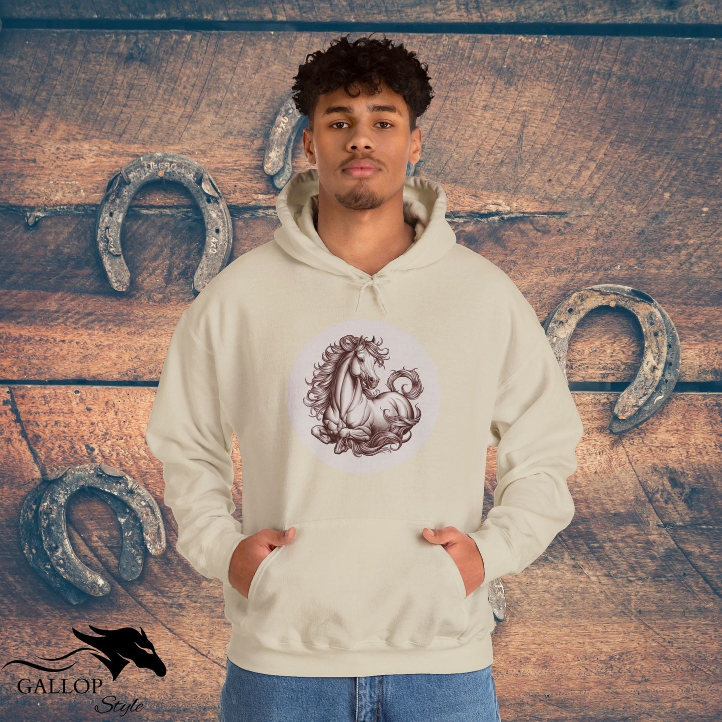 Hoodie Elegant Horse at Rest Unisex Hoodie GS_41