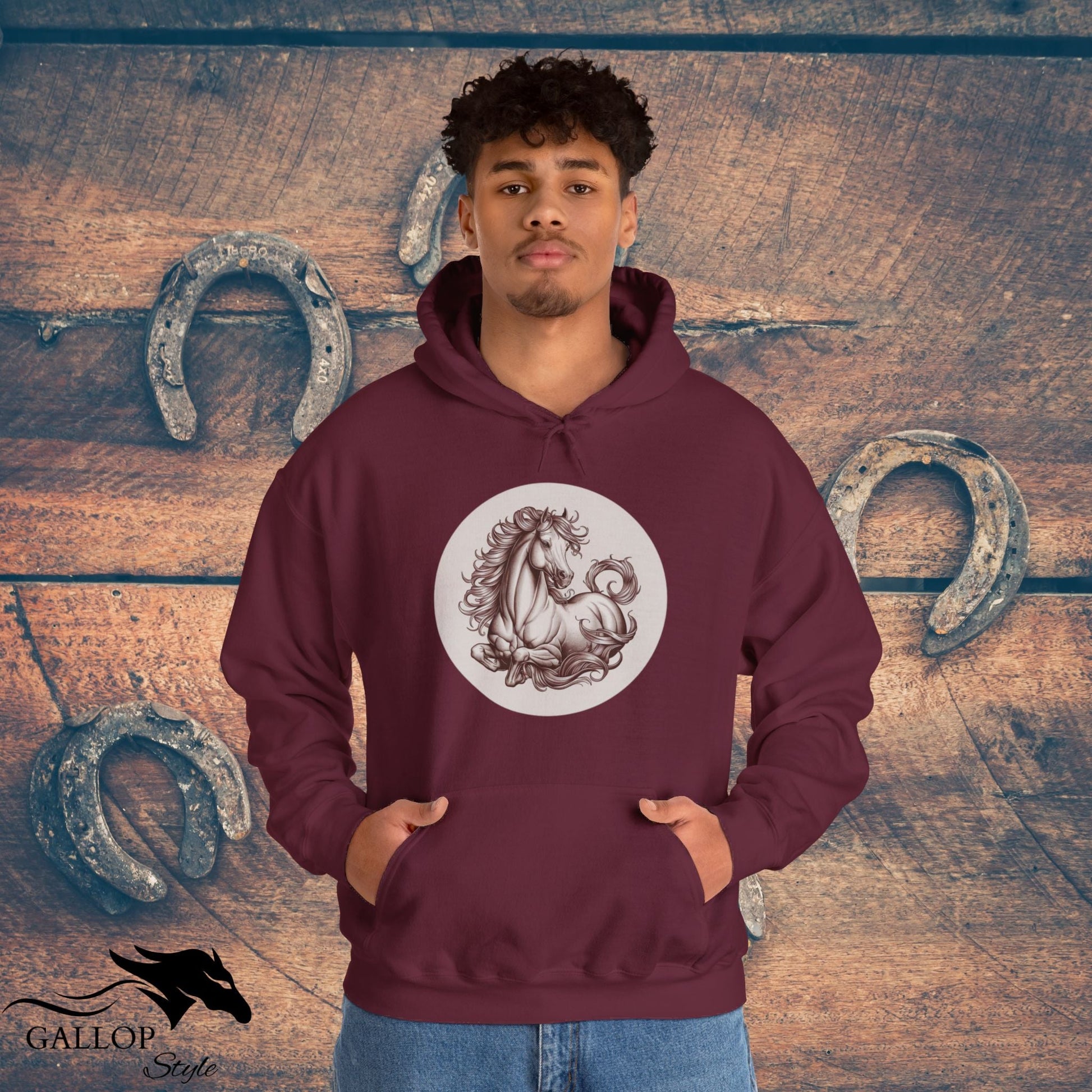 Hoodie Elegant Horse at Rest Unisex Hoodie GS_41