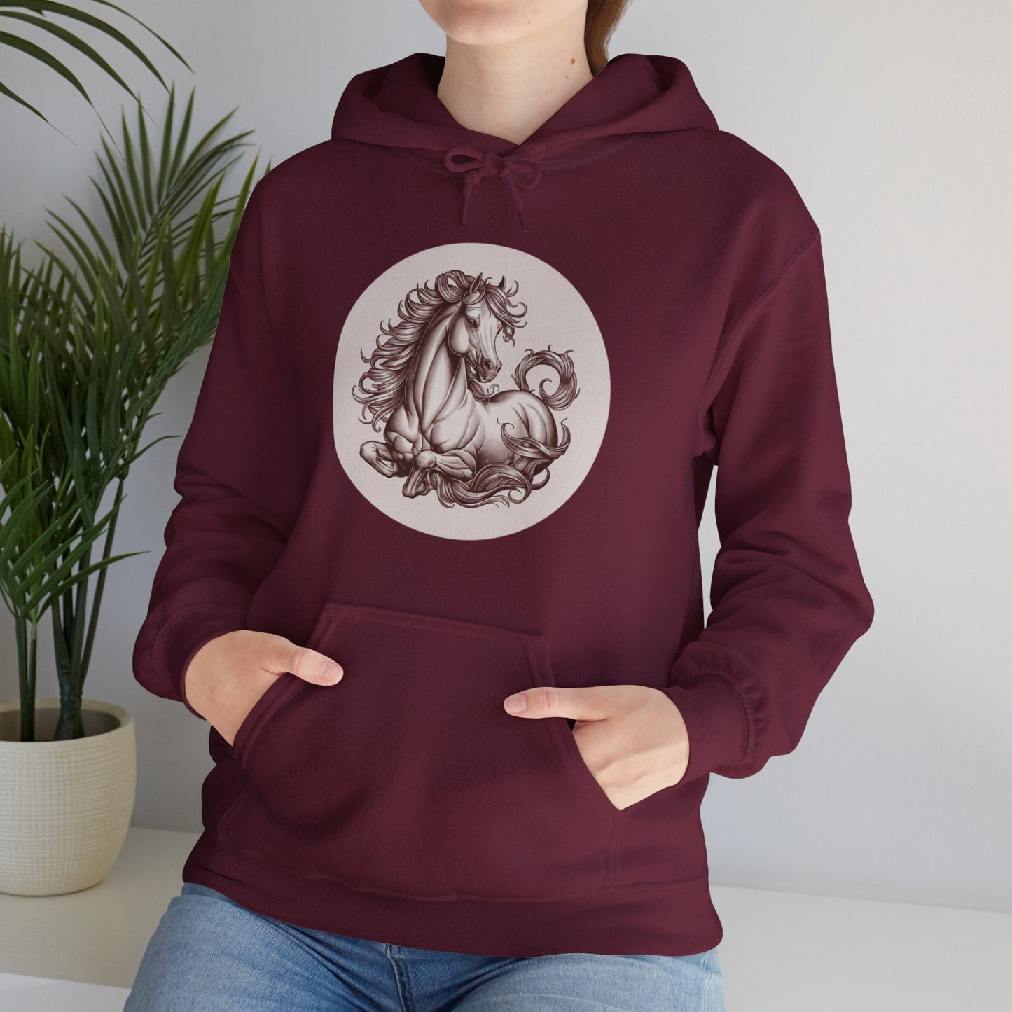 Hoodie Elegant Horse at Rest Unisex Hoodie GS_41