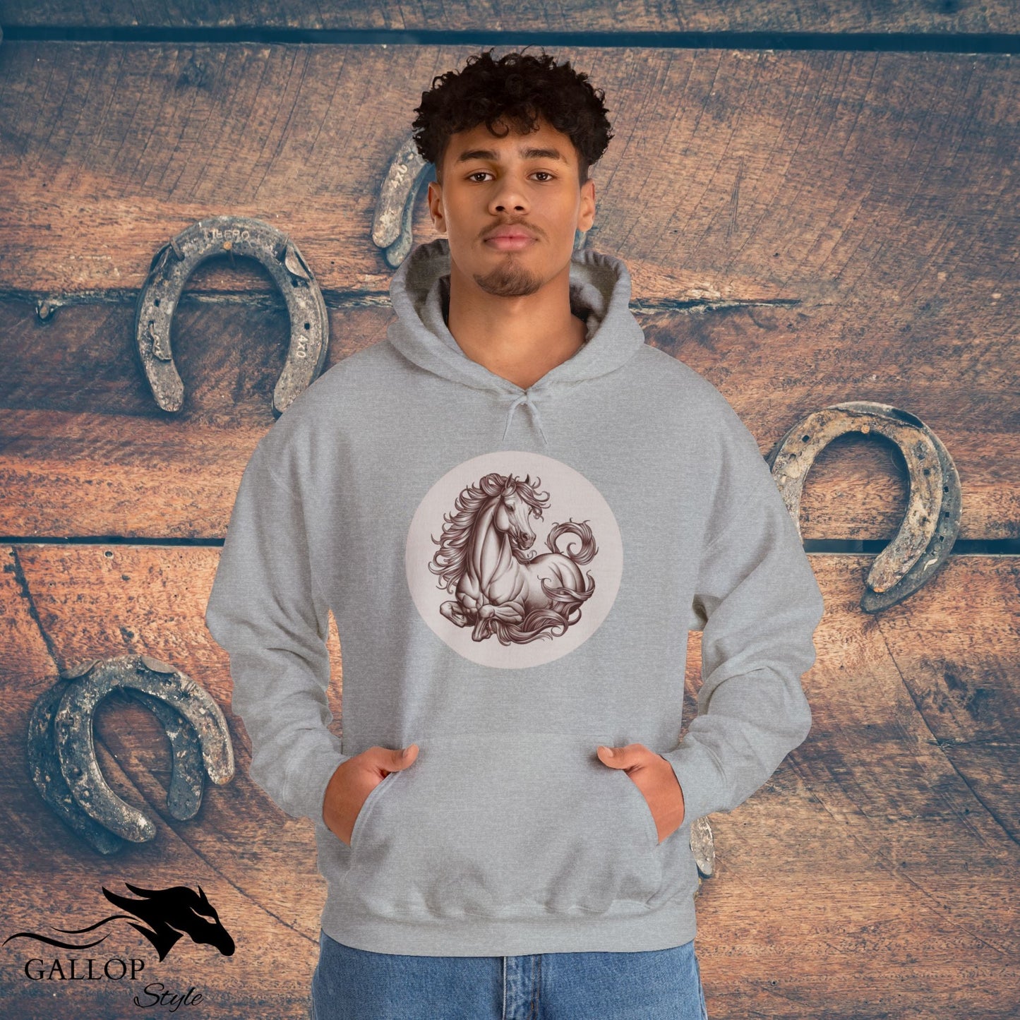 Hoodie Elegant Horse at Rest Unisex Hoodie GS_41