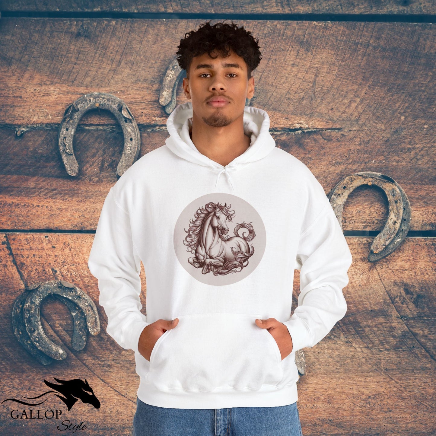 Hoodie Elegant Horse at Rest Unisex Hoodie GS_41