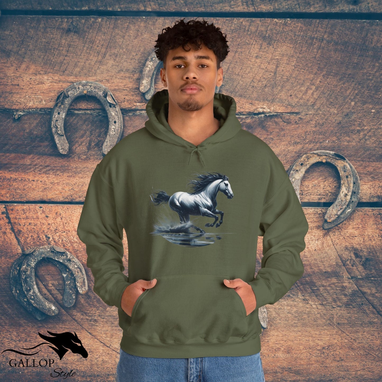 Hoodie Galloping Water Unisex Hoodie GS_30