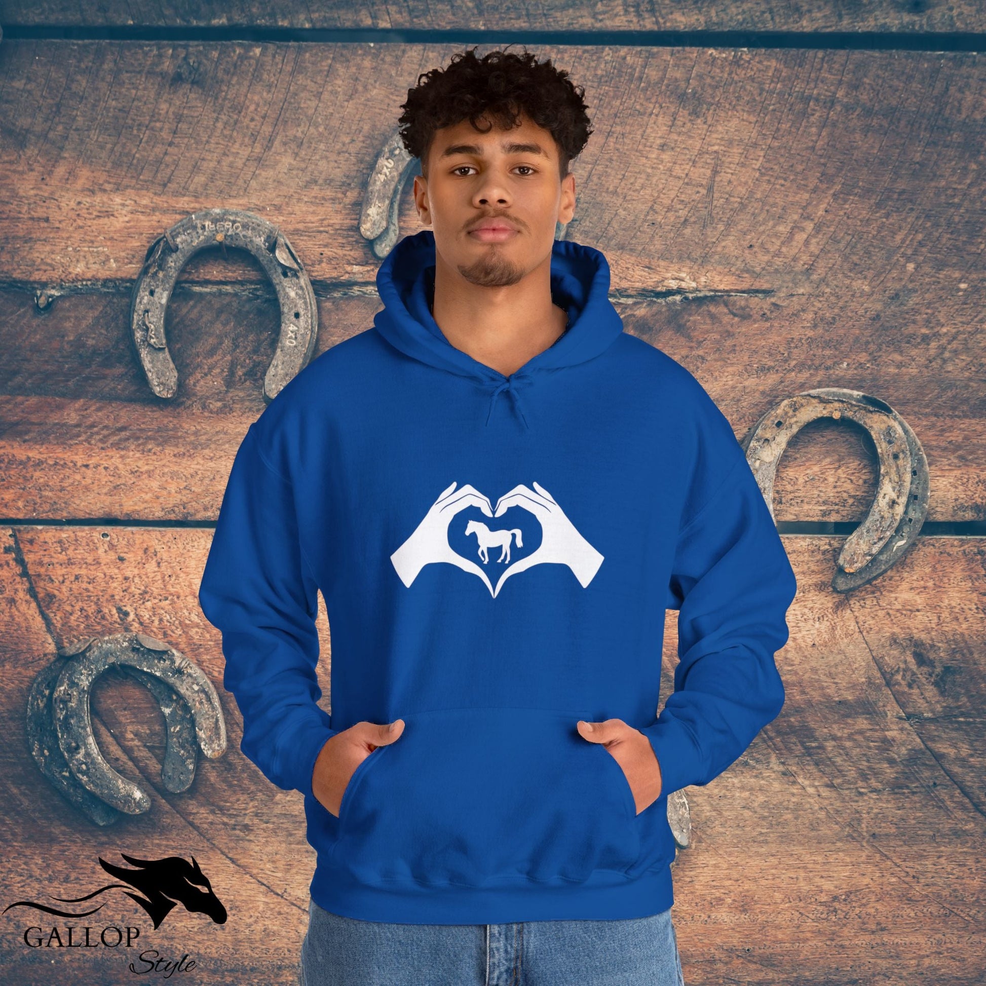 Hoodie Heart Hands Horses Unisex Hoodie GS_34