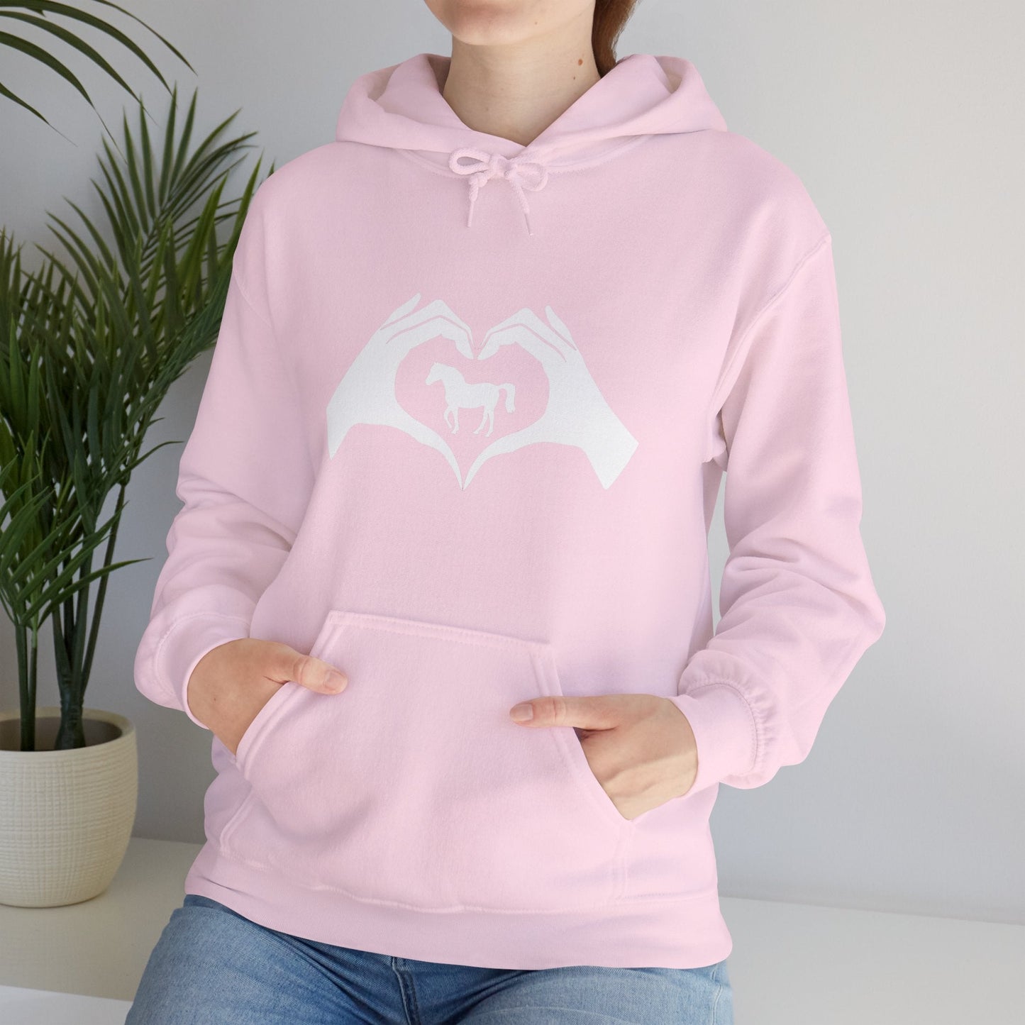 Hoodie Heart Hands Horses Unisex Hoodie GS_34