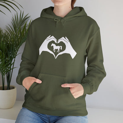 Hoodie Heart Hands Horses Unisex Hoodie GS_34