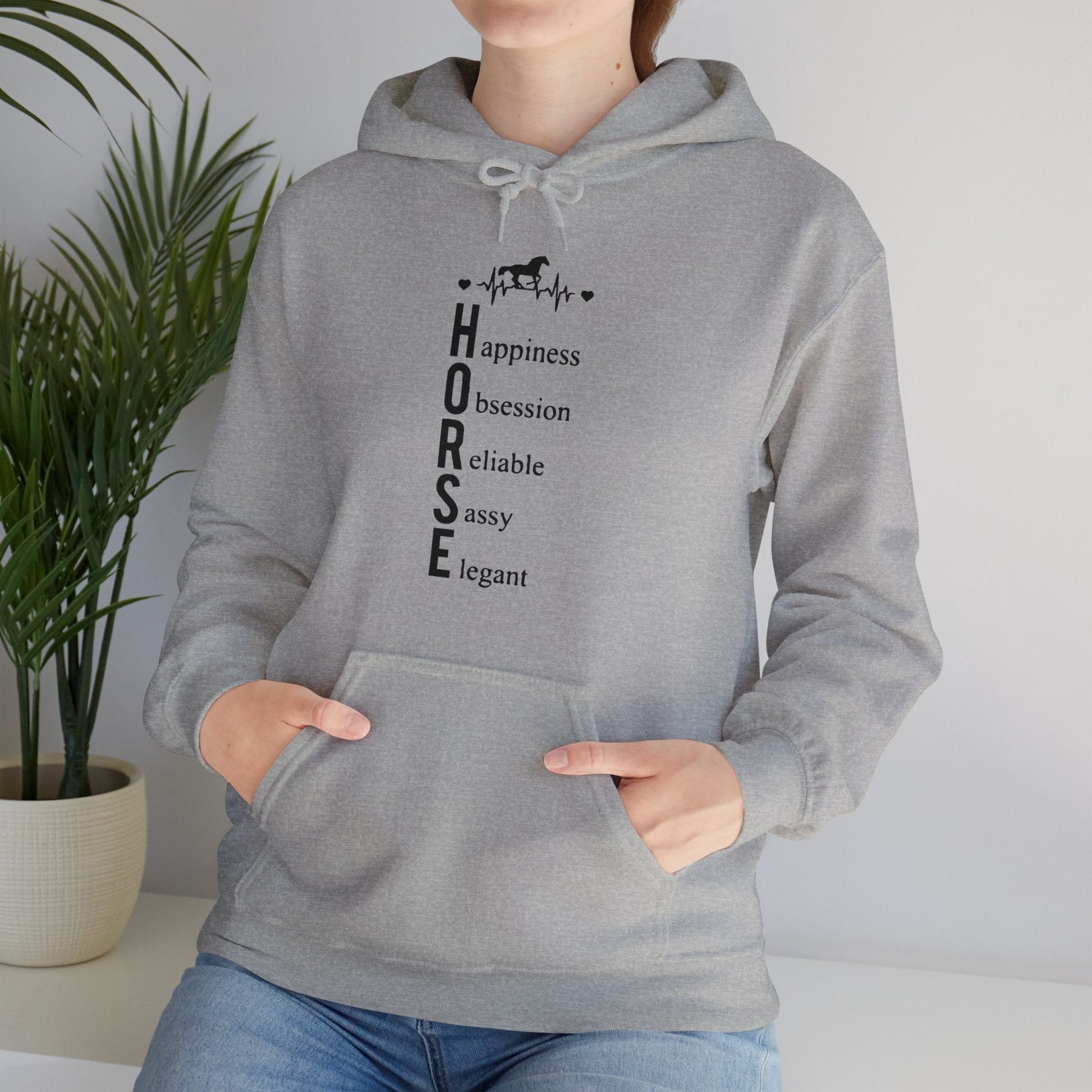 Hoodie Heartbeat Horse Definition Unisex Hoodie GS_47