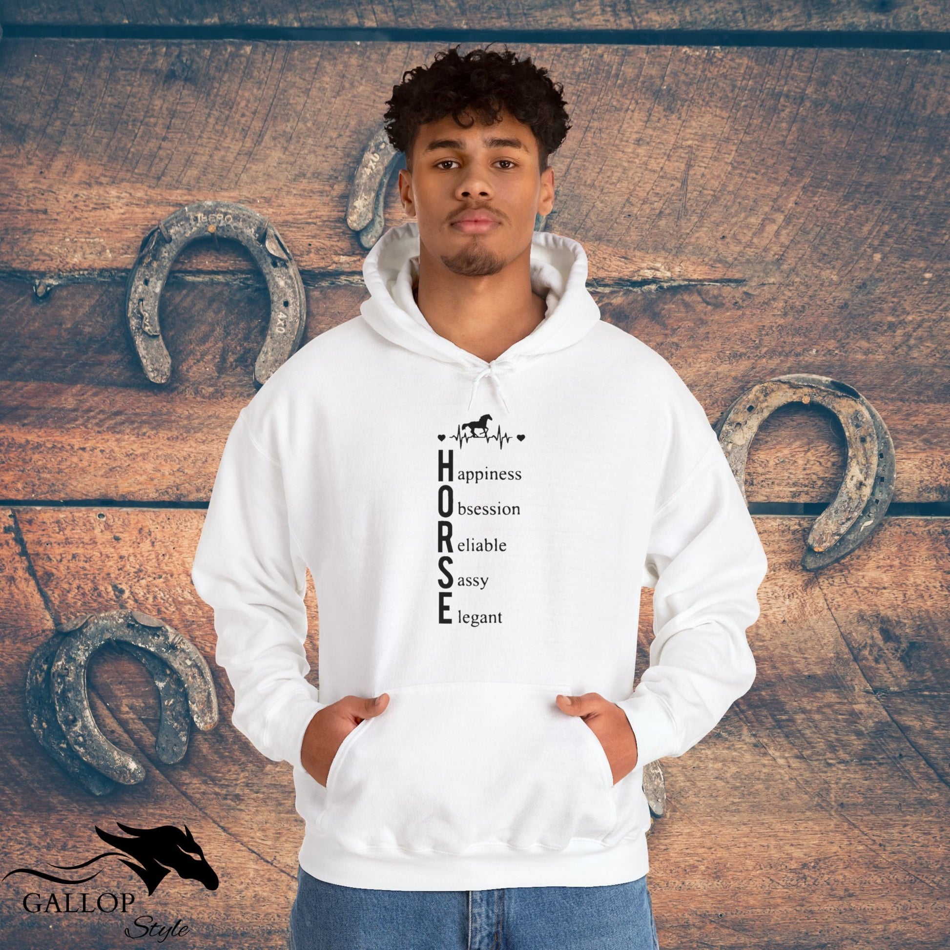 Hoodie Heartbeat Horse Definition Unisex Hoodie GS_47