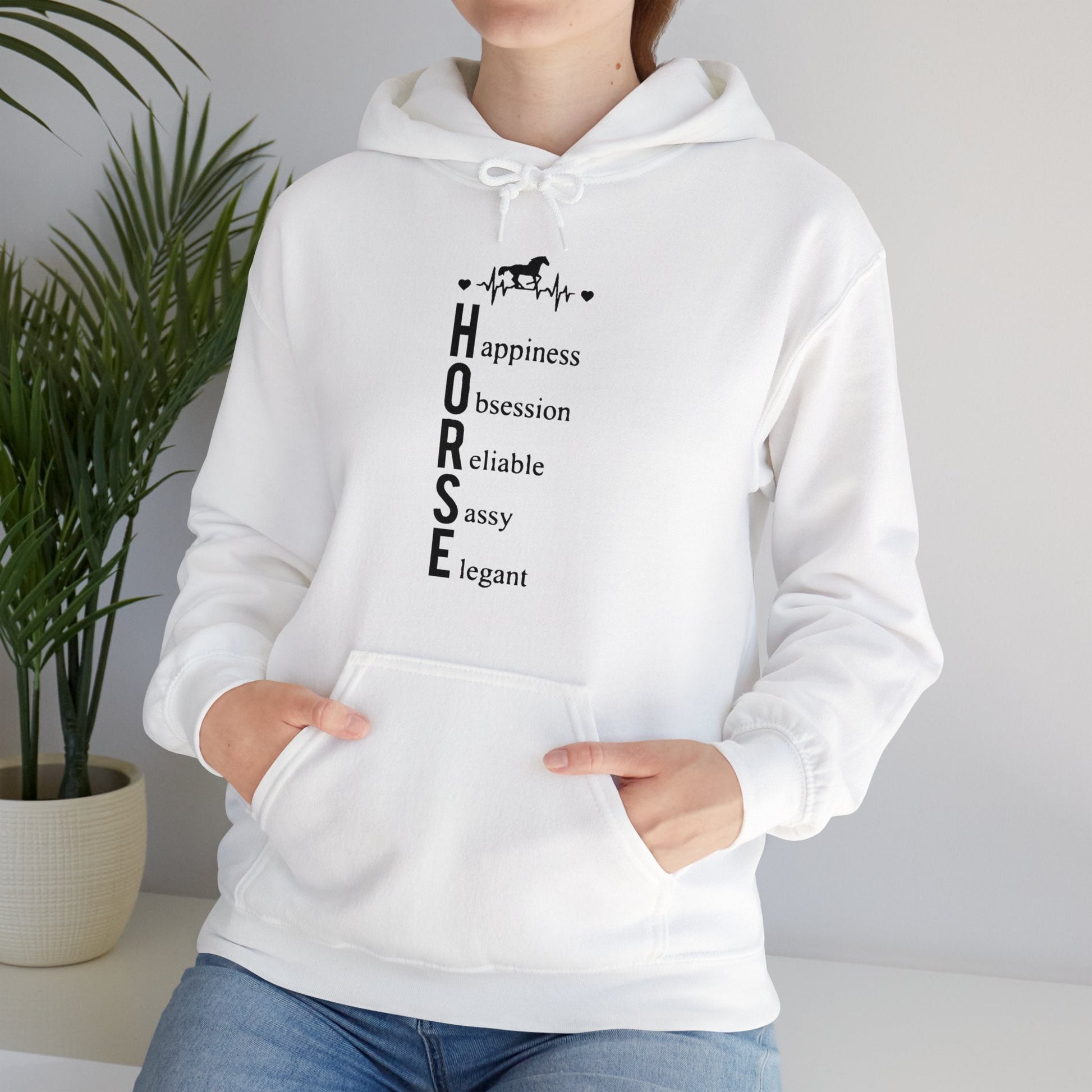 Hoodie Heartbeat Horse Definition Unisex Hoodie GS_47