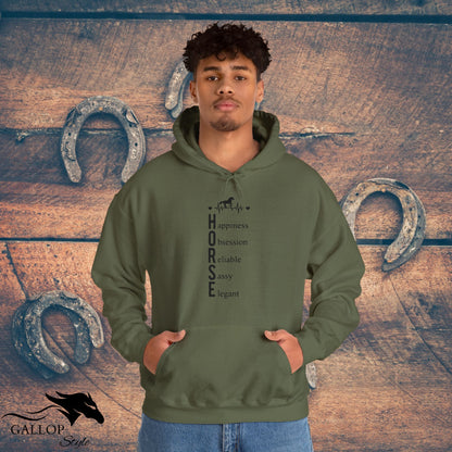 Hoodie Heartbeat Horse Definition Unisex Hoodie GS_47