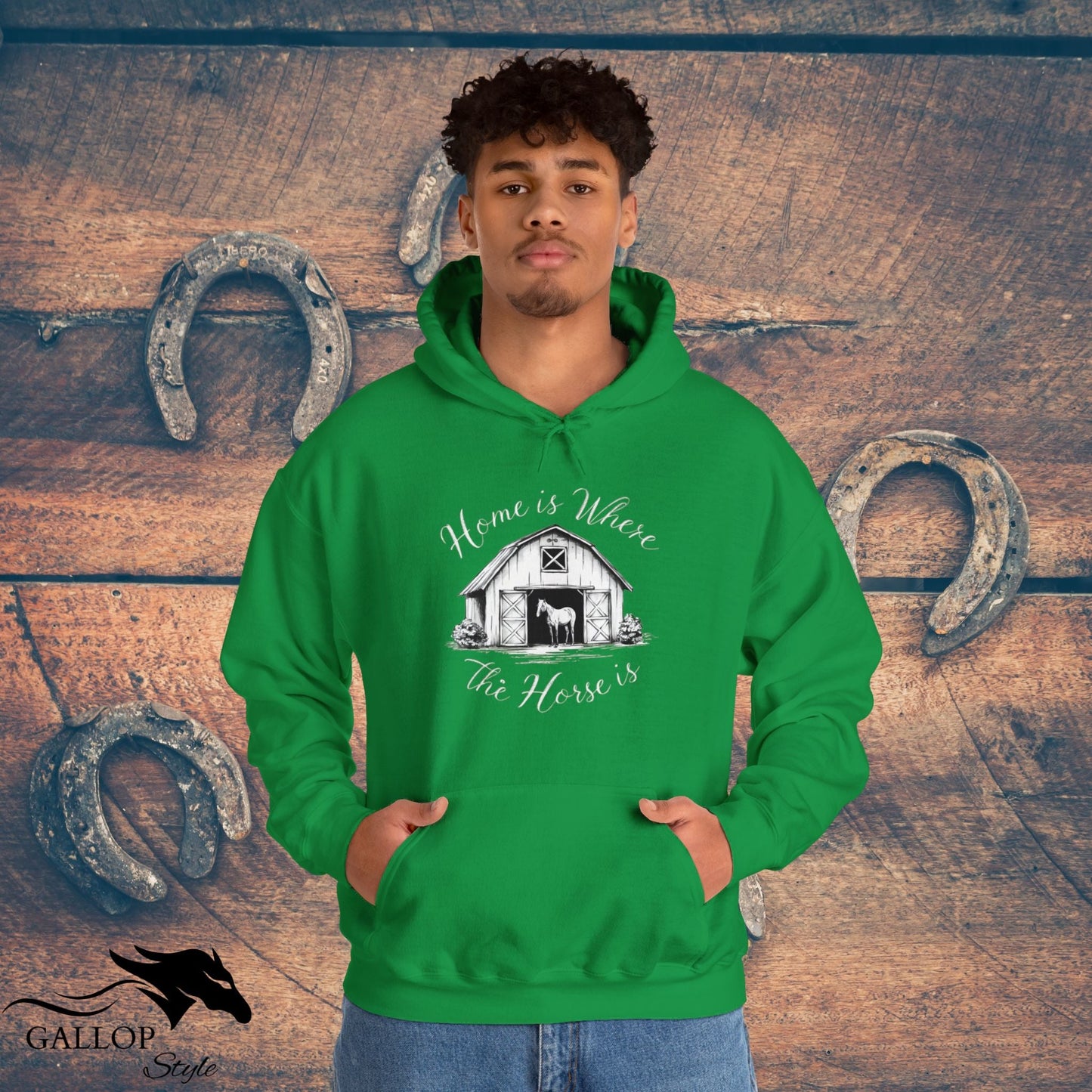 Hoodie Home is Where Horse is Unisex Hoodie GS_13