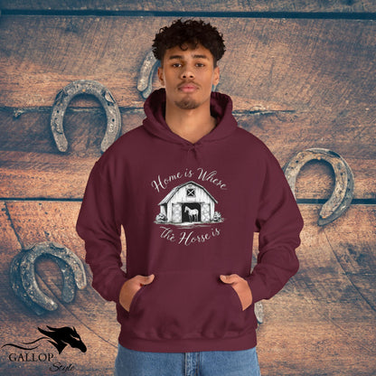 Hoodie Home is Where Horse is Unisex Hoodie GS_13