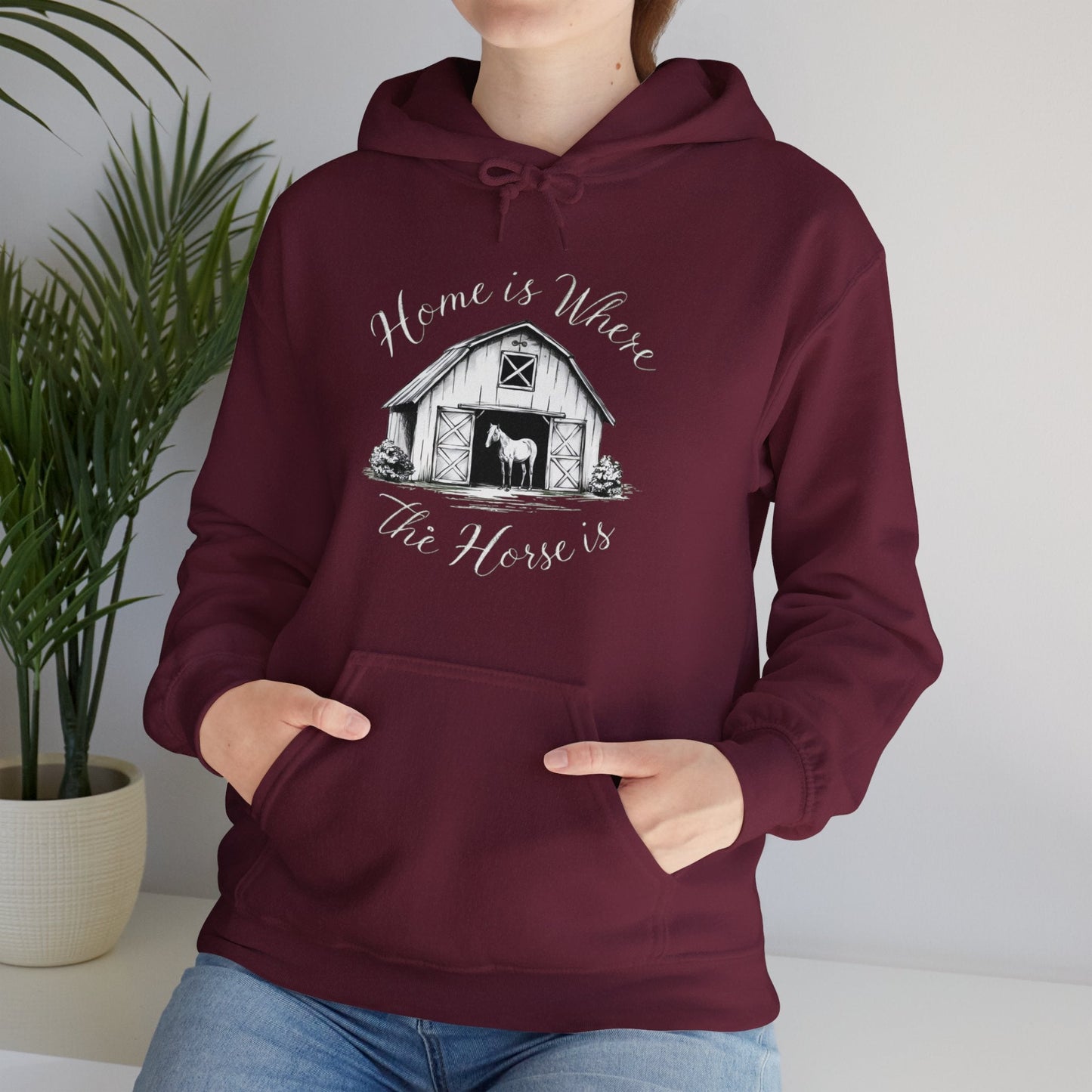 Hoodie Home is Where Horse is Unisex Hoodie GS_13