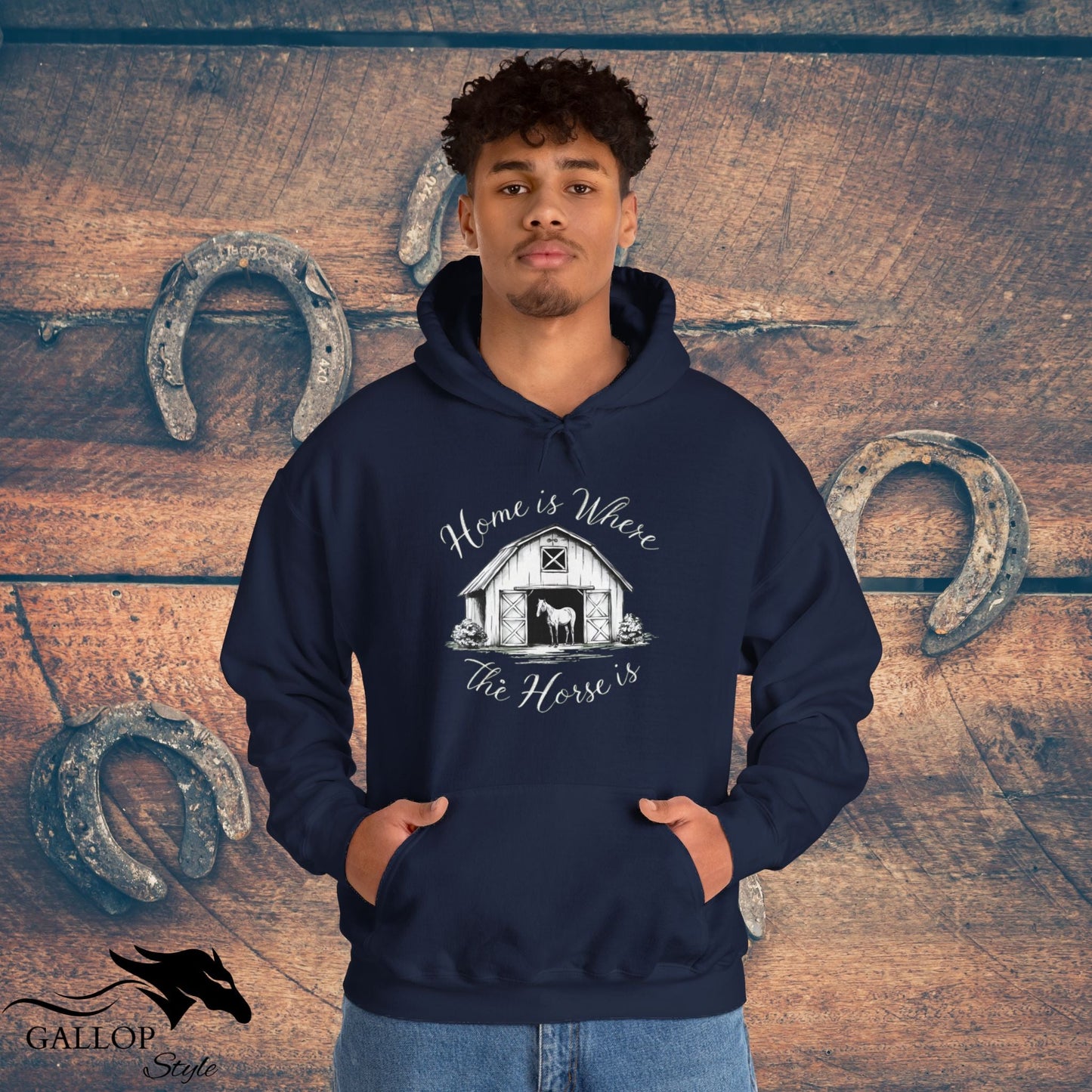 Hoodie Home is Where Horse is Unisex Hoodie GS_13