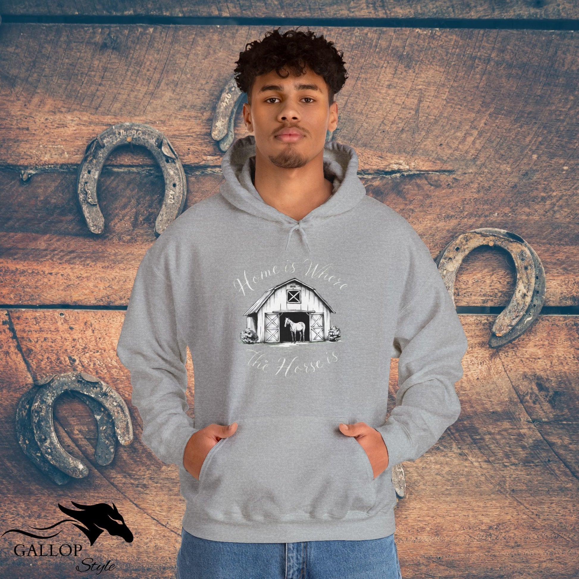 Hoodie Home is Where Horse is Unisex Hoodie GS_13