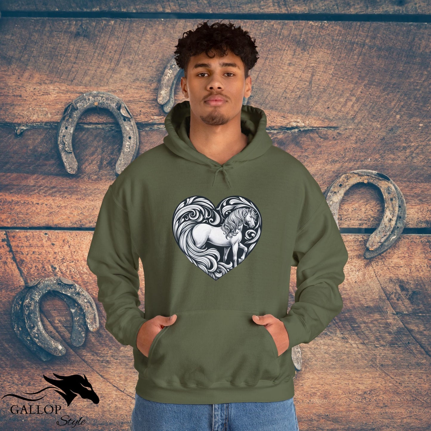 Hoodie Horse in Heart Unisex Hoodie GS_25