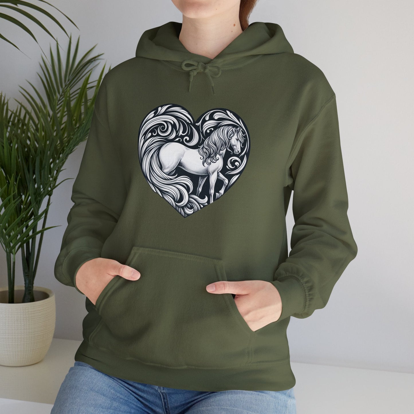 Hoodie Horse in Heart Unisex Hoodie GS_25