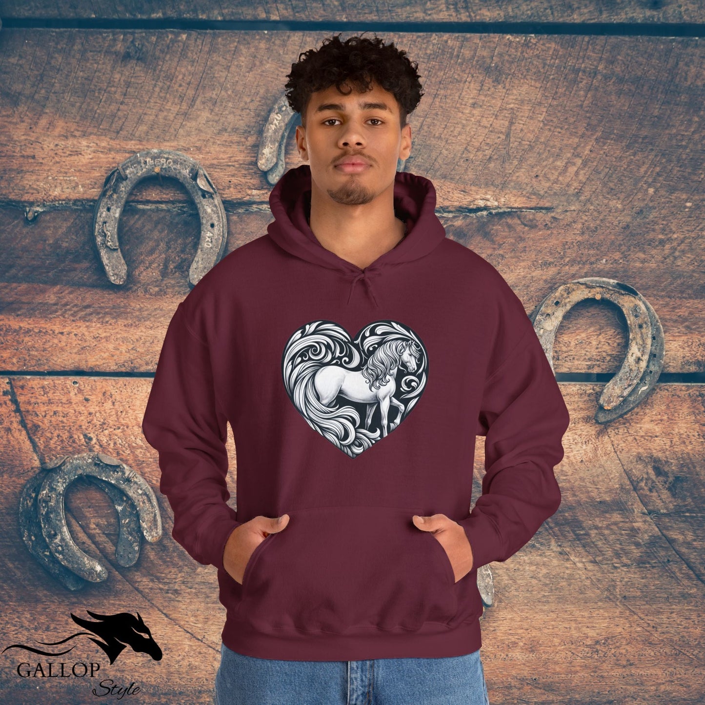 Hoodie Horse in Heart Unisex Hoodie GS_25