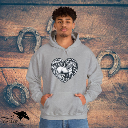 Hoodie Horse in Heart Unisex Hoodie GS_25