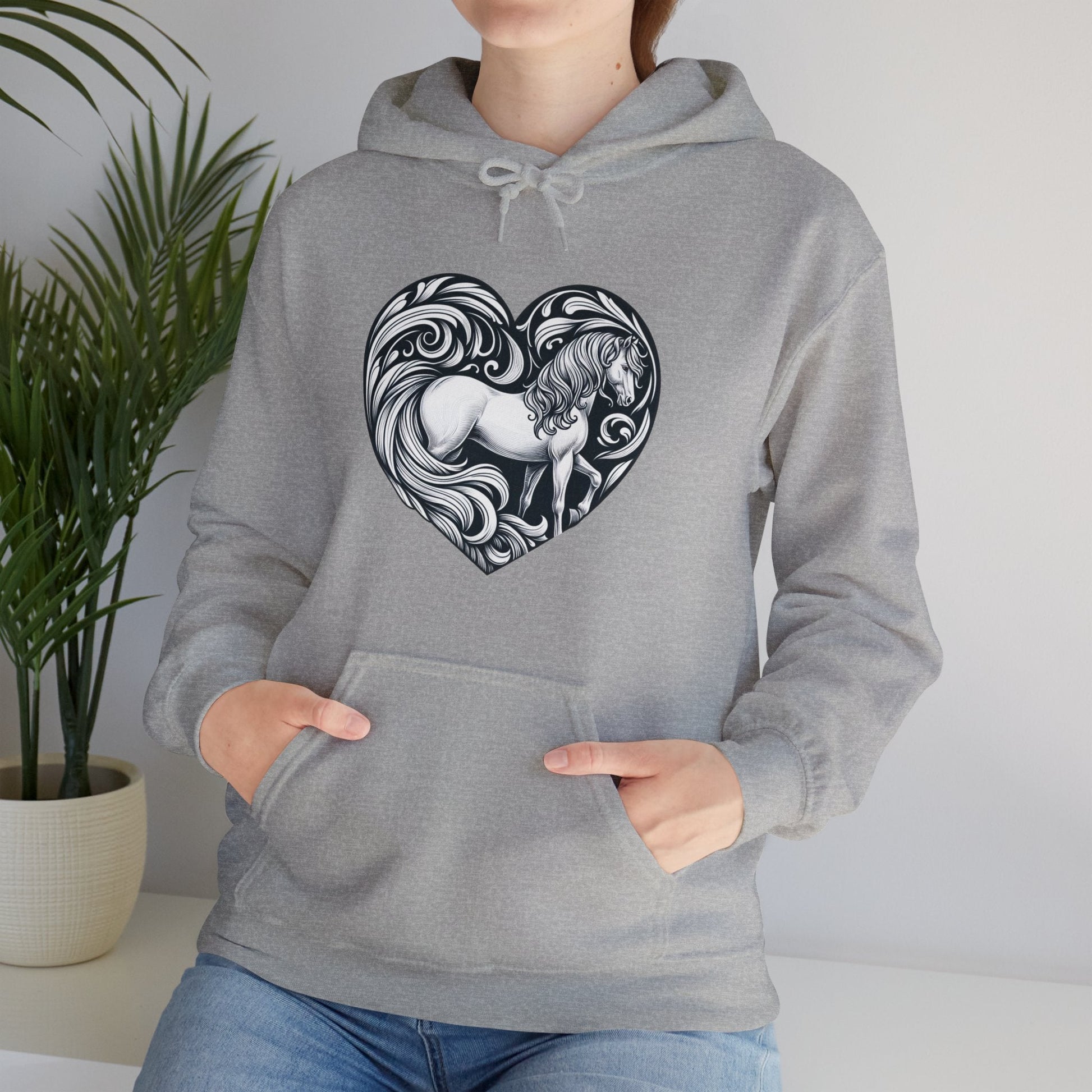 Hoodie Horse in Heart Unisex Hoodie GS_25