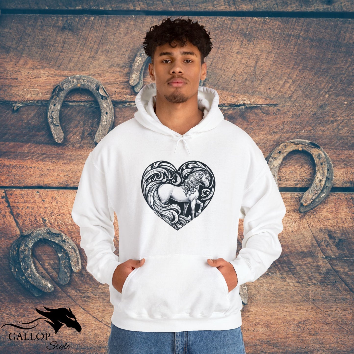 Hoodie Horse in Heart Unisex Hoodie GS_25