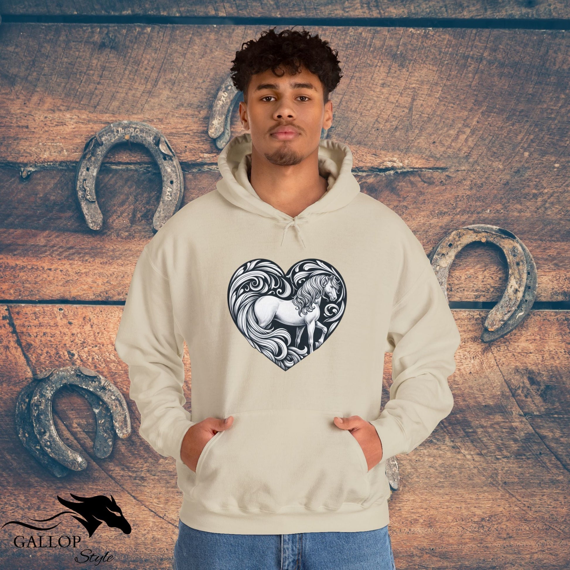 Hoodie Horse in Heart Unisex Hoodie GS_25