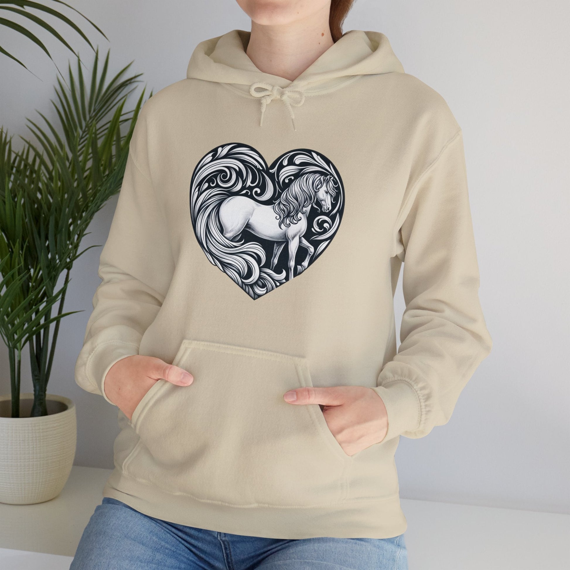 Hoodie Horse in Heart Unisex Hoodie GS_25