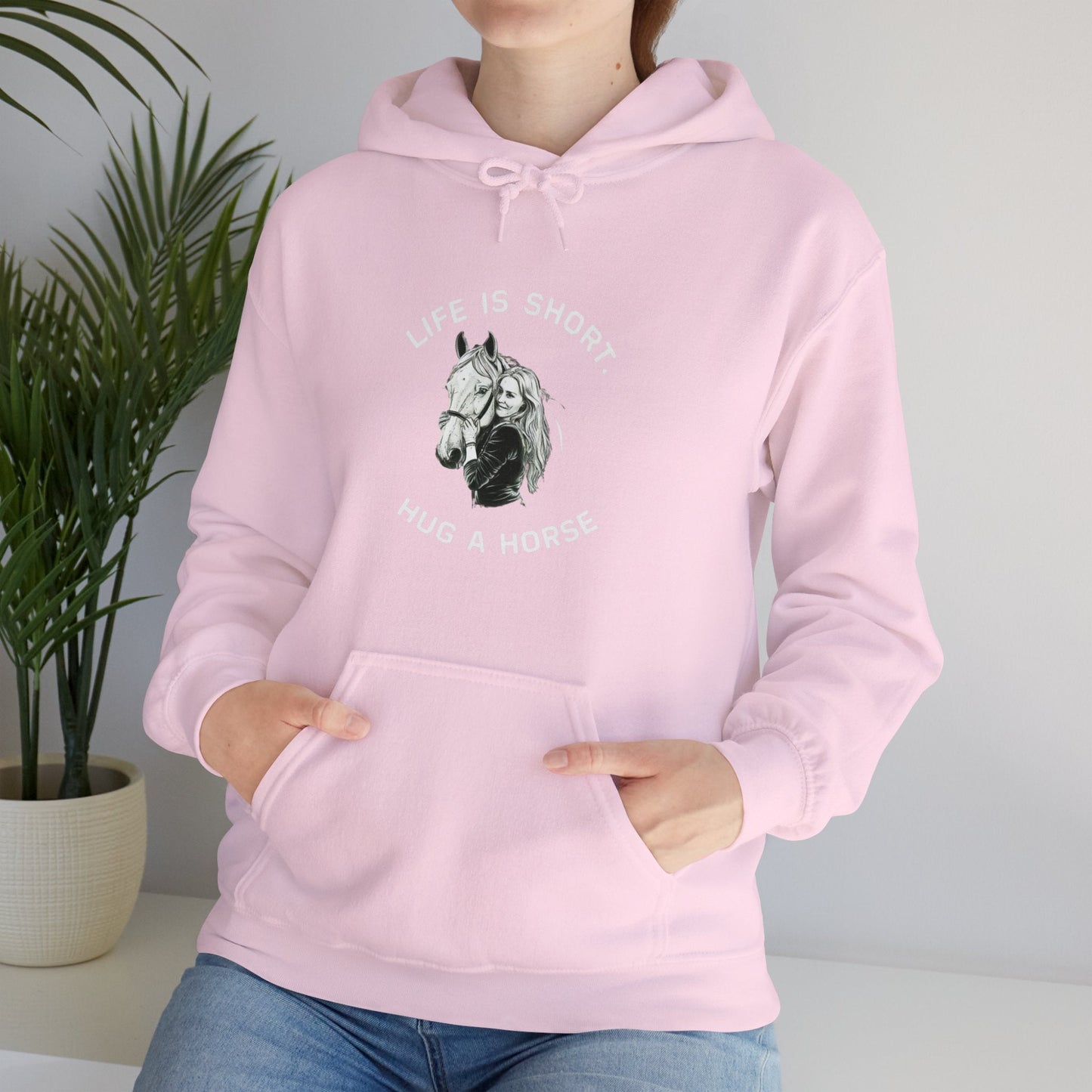 Hoodie life is short hug a horse Unisex Hoodie GS_32