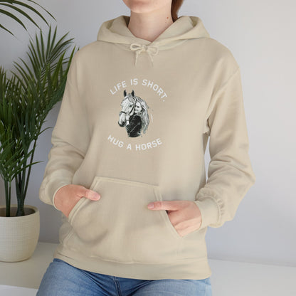 Hoodie life is short hug a horse Unisex Hoodie GS_32