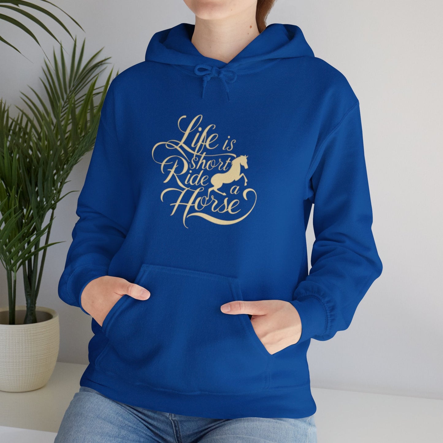 Hoodie Life is Short Ride Horse Unisex Hoodie GS_39