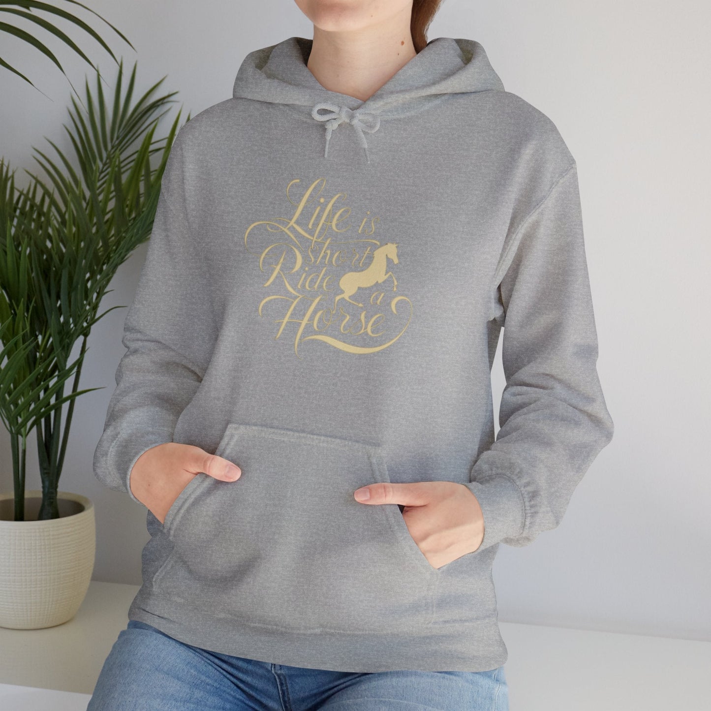 Hoodie Life is Short Ride Horse Unisex Hoodie GS_39