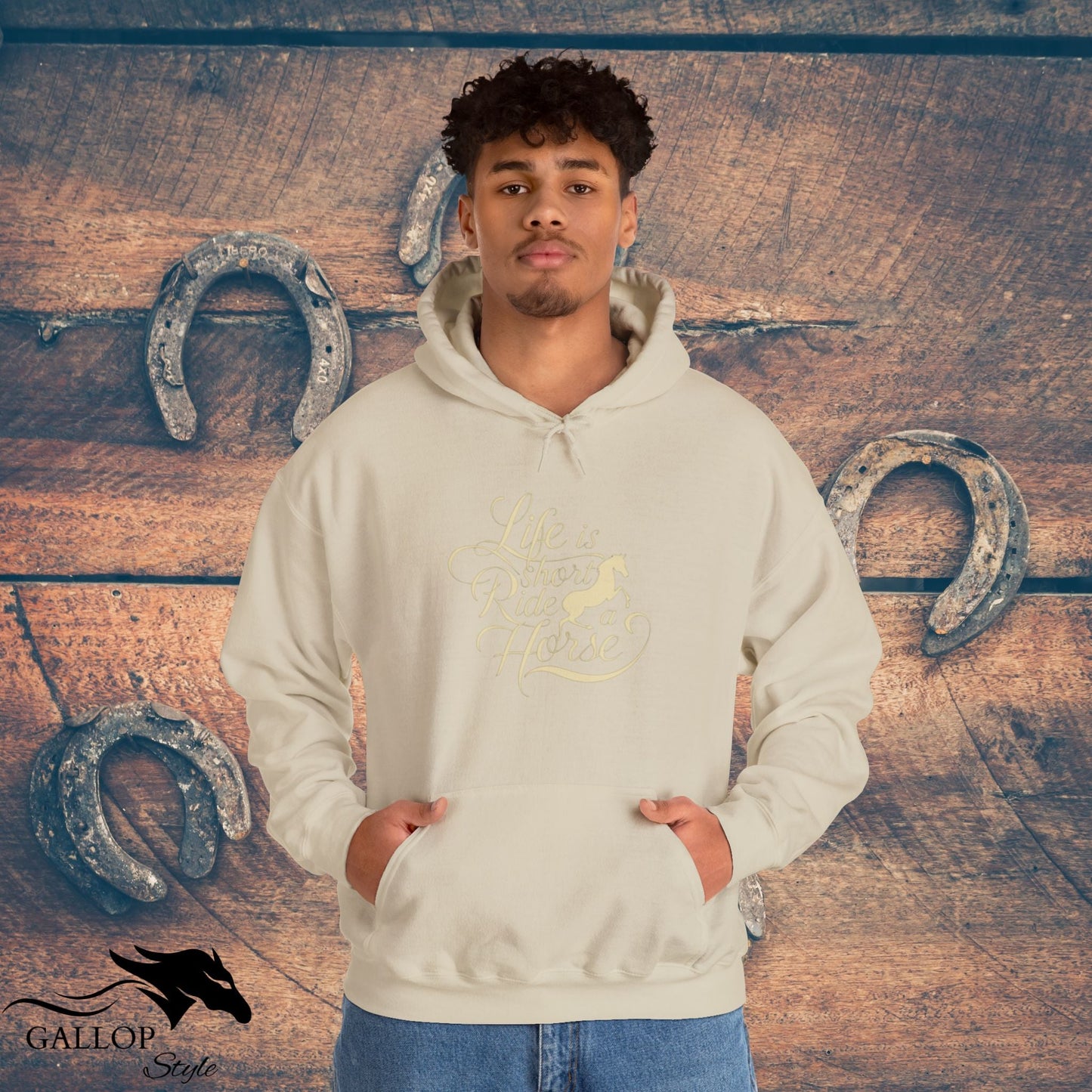 Hoodie Life is Short Ride Horse Unisex Hoodie GS_39