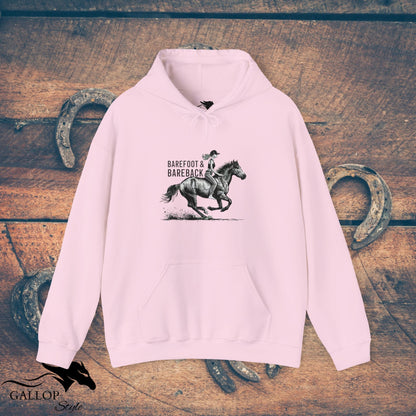 Hoodie Light Pink / S Barefoot and Bareback 2 Unisex Hoodie GS_49