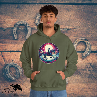 Hoodie Lunar Horse & Rider Modern Unisex Hoodie GS_6