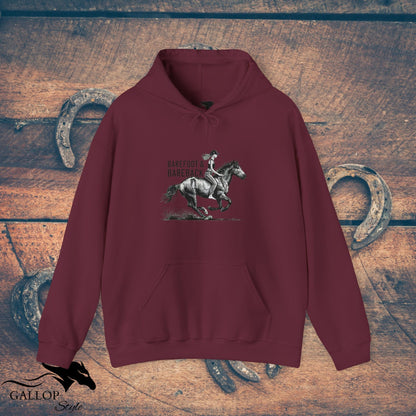 Hoodie Maroon / S Barefoot and Bareback 2 Unisex Hoodie GS_49