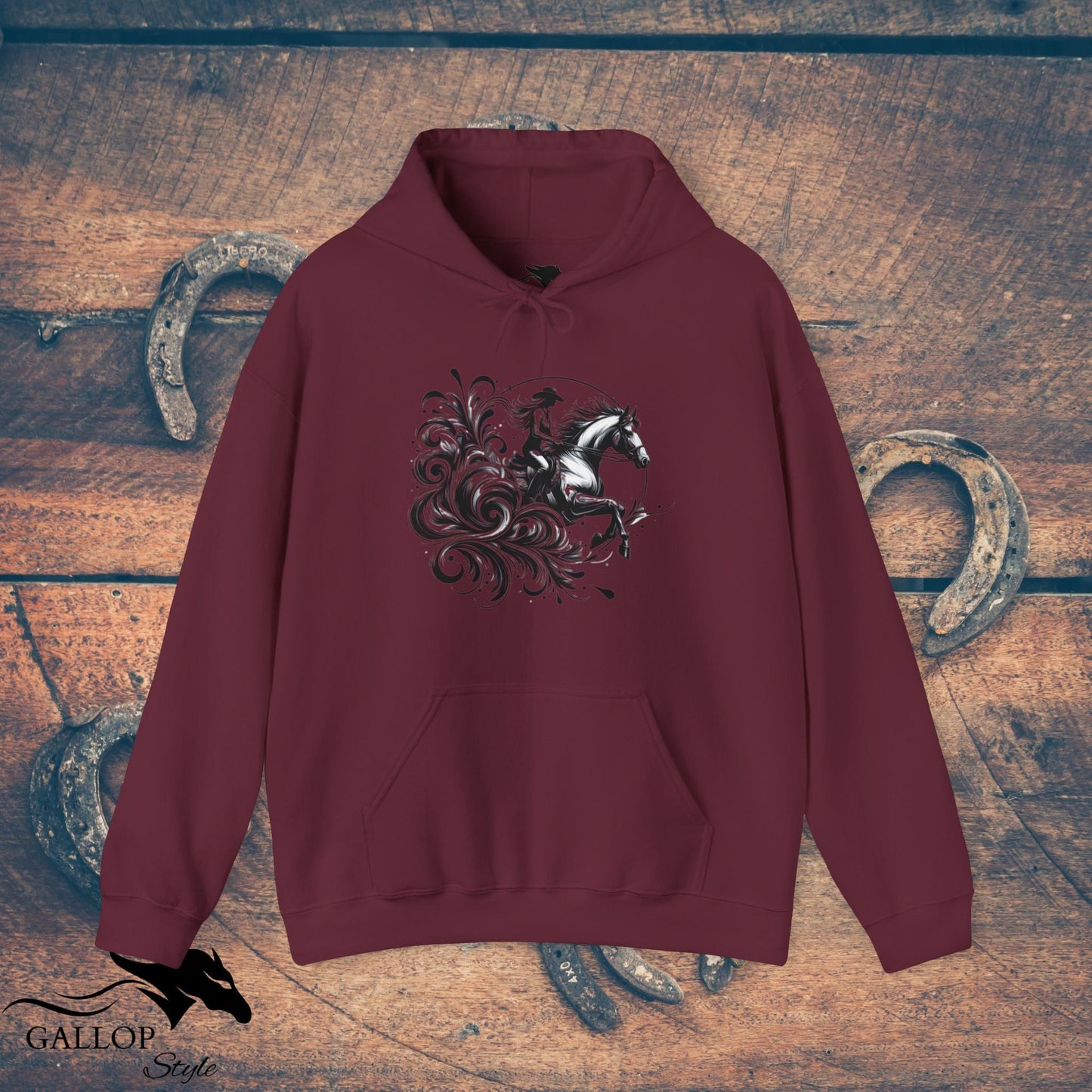 Hoodie Maroon / S Female Gallop Splash Unisex Hoodie GS_38