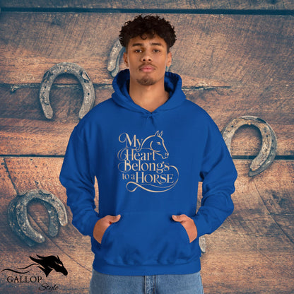 Hoodie My Heart Belongs to Horse Unisex Hoodie GS_15