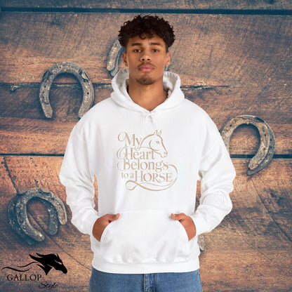 Hoodie My Heart Belongs to Horse Unisex Hoodie GS_15