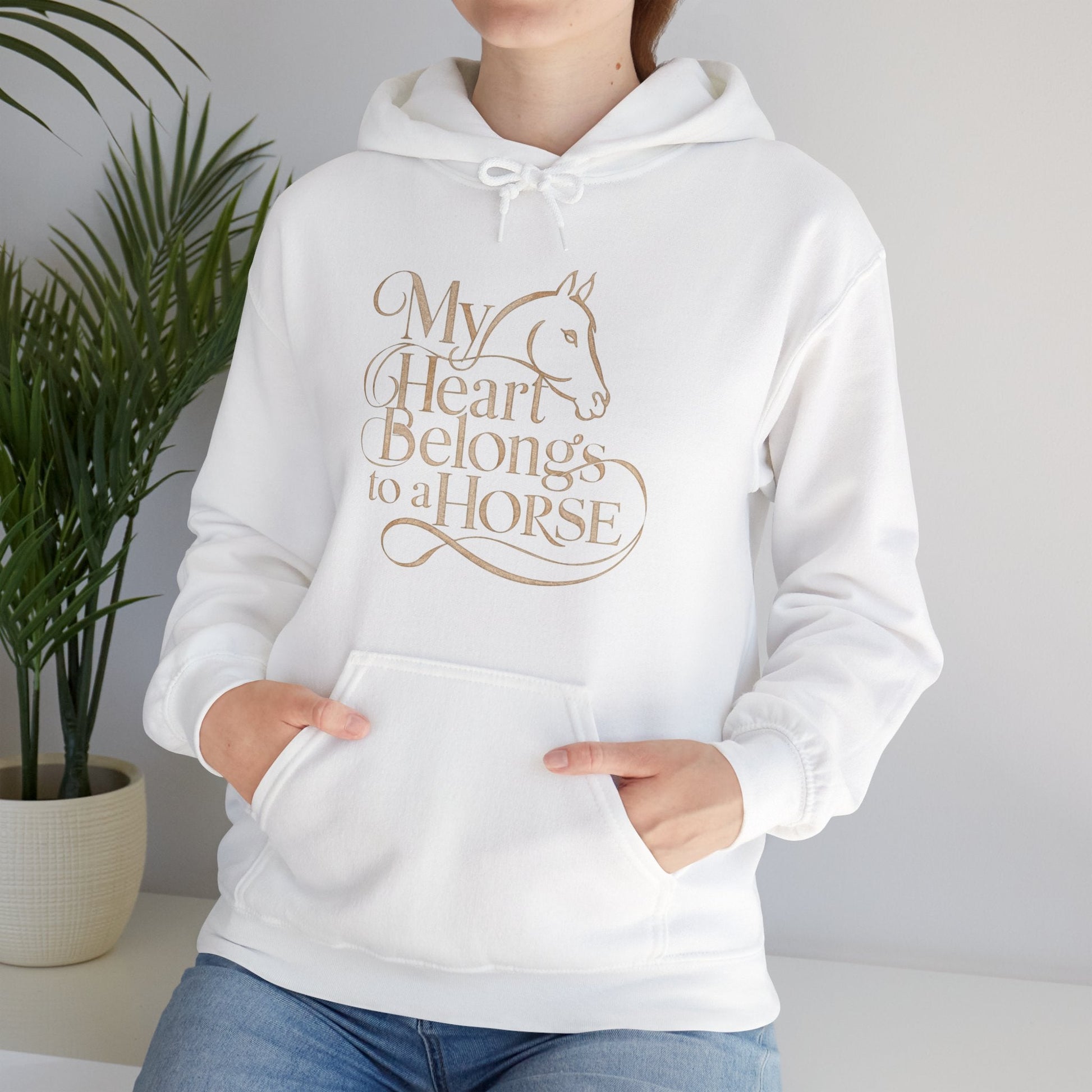 Hoodie My Heart Belongs to Horse Unisex Hoodie GS_15