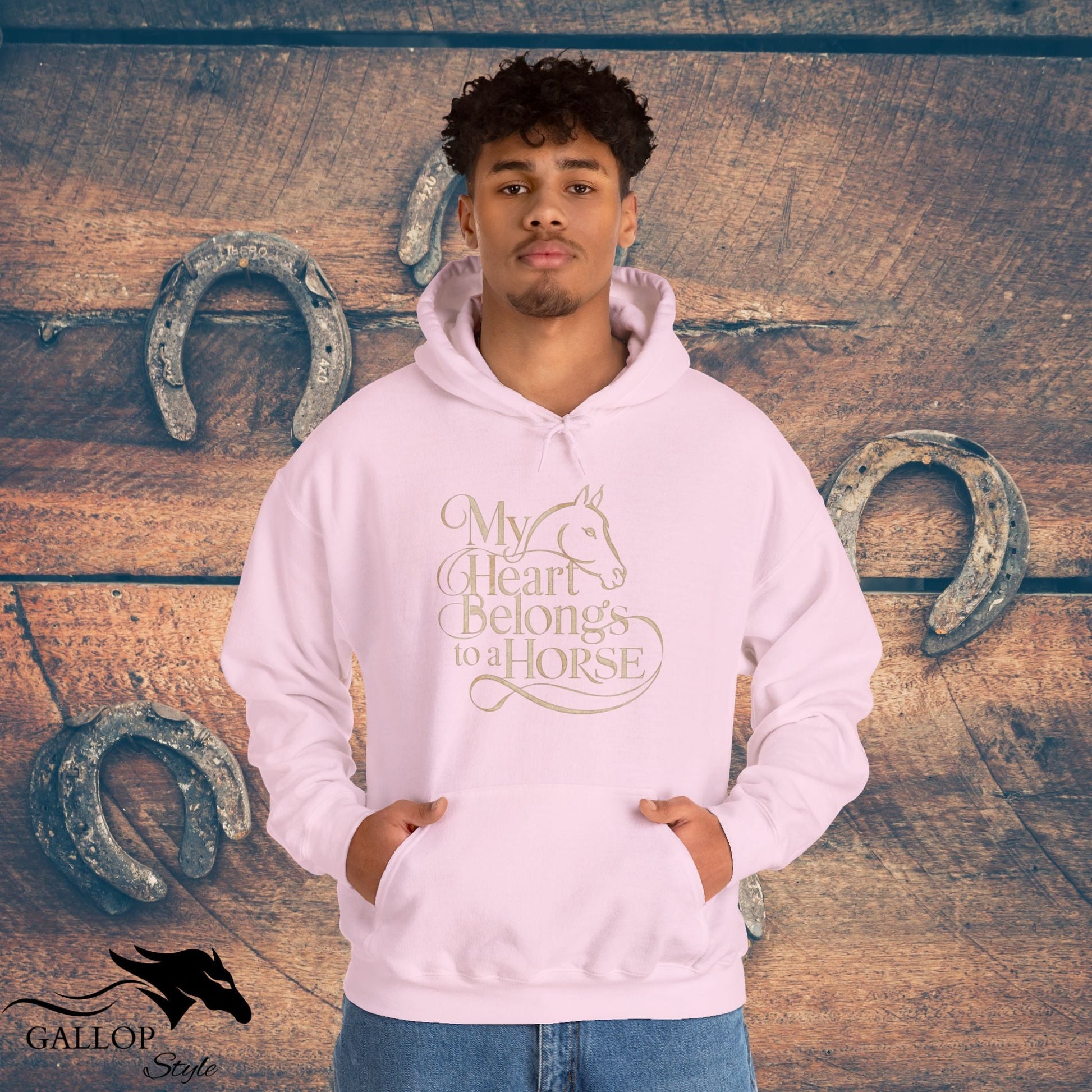 Hoodie My Heart Belongs to Horse Unisex Hoodie GS_15