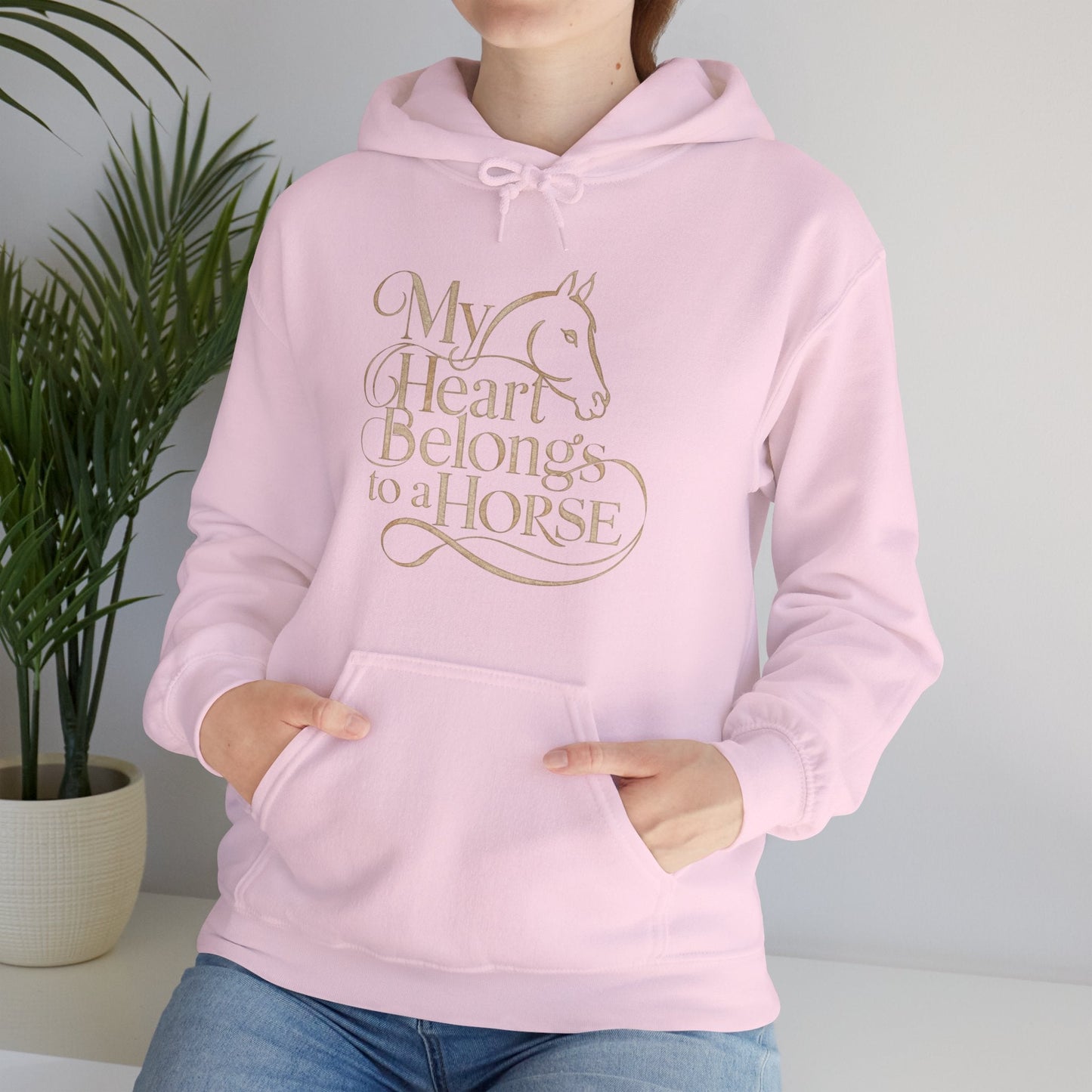 Hoodie My Heart Belongs to Horse Unisex Hoodie GS_15