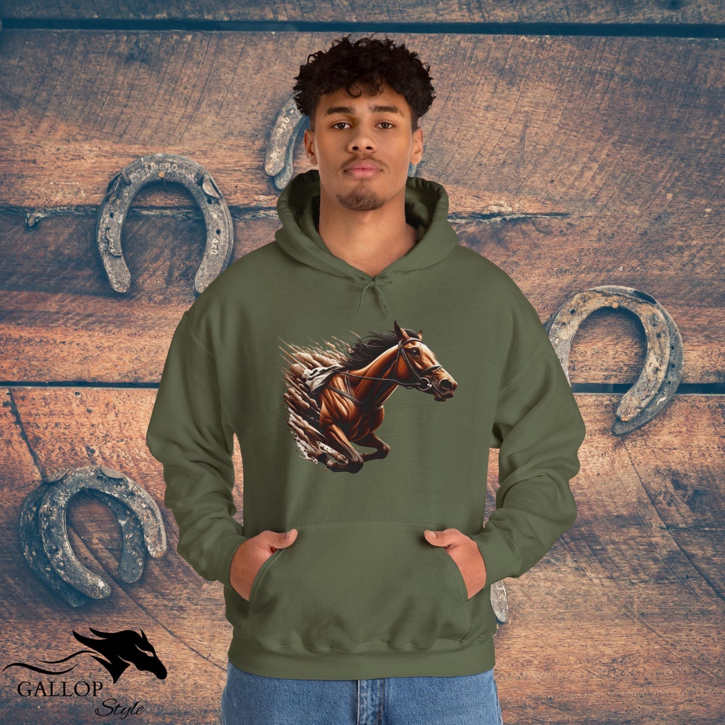 Hoodie Race Horse Break Out Unisex Hoodie GS_8