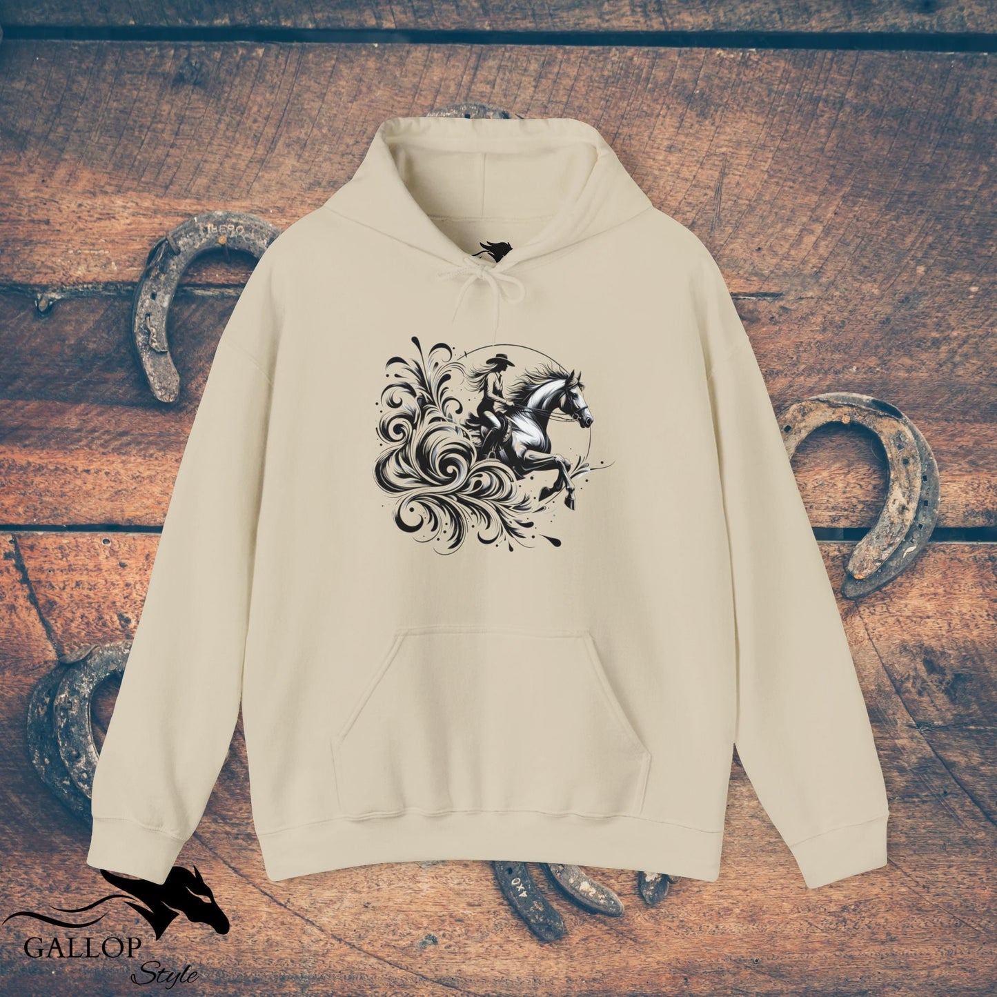 Hoodie Sand / S Female Gallop Splash Unisex Hoodie GS_38