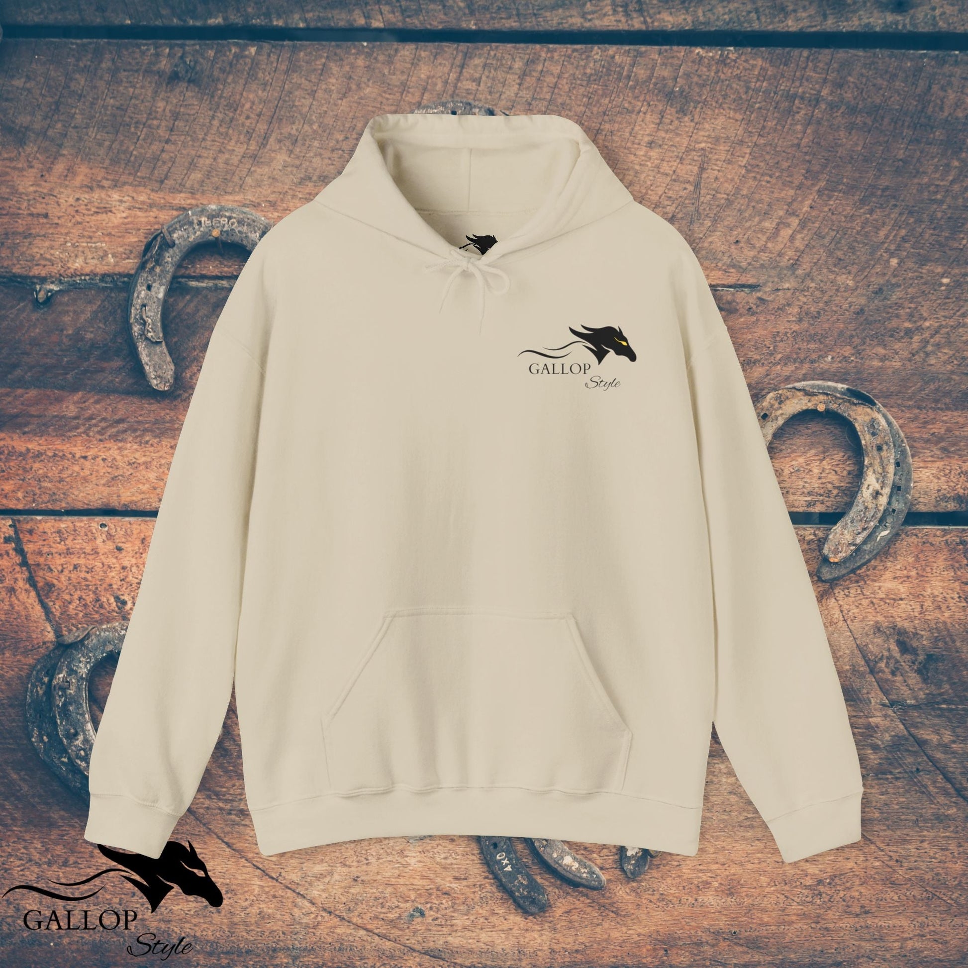 Hoodie Sand / S Official Gallop Style Logo Unisex Hoodie