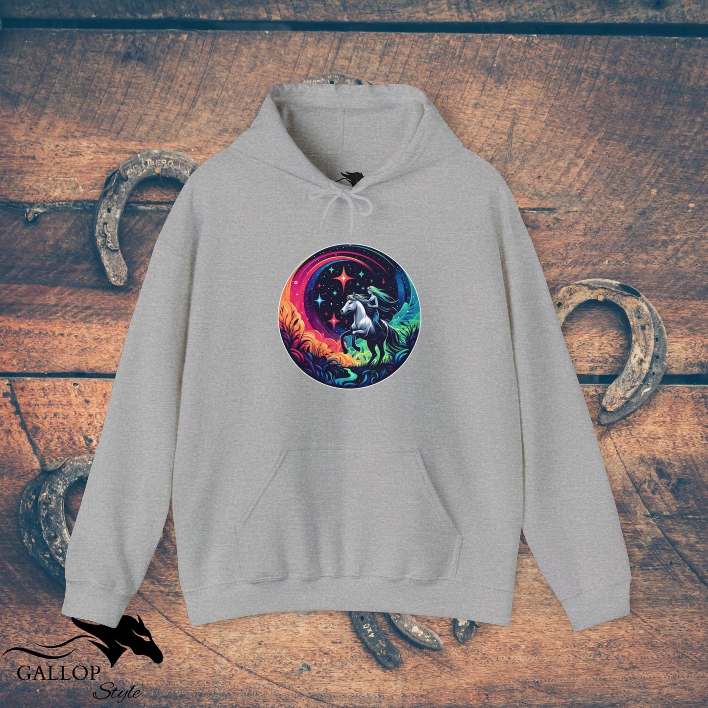 Hoodie Sport Grey / S Cosmic Horse & Rider Unisex Hoodie GS_35