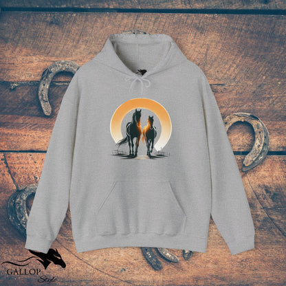 Hoodie Sport Grey / S Horse Couple Unisex Hoodie GS_42